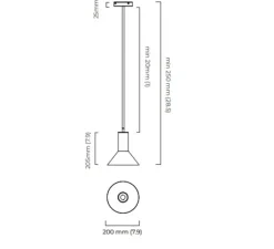 Suspension*CTO lighting Suspension, Torres, , Ø20cm, H20,5cm - bronze