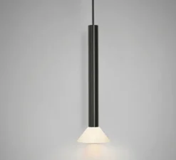 Suspension, Torres Tall , bronze et albâtre, Ø20cm, H70cm - CTO lighting