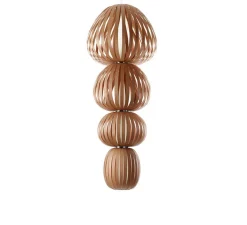 Suspension*LZF Suspension, Totem 4 Medium, bois cerisier, Ø86cm, H231cm - Cerisier naturel