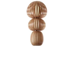 Suspension*LZF Suspension, Totem S, bois, cerisier naturel, LED, 3000K, 1795lm, Ø73cm, H155cm - hêtre