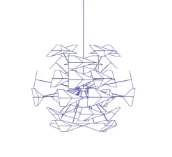 Suspension, TR747, avion en bois naturel, Ø80cm, H60cm - Tom Rossau