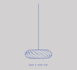 Suspension, TR5, bouleau, Ø60cm, H20cm - Tom Rossau