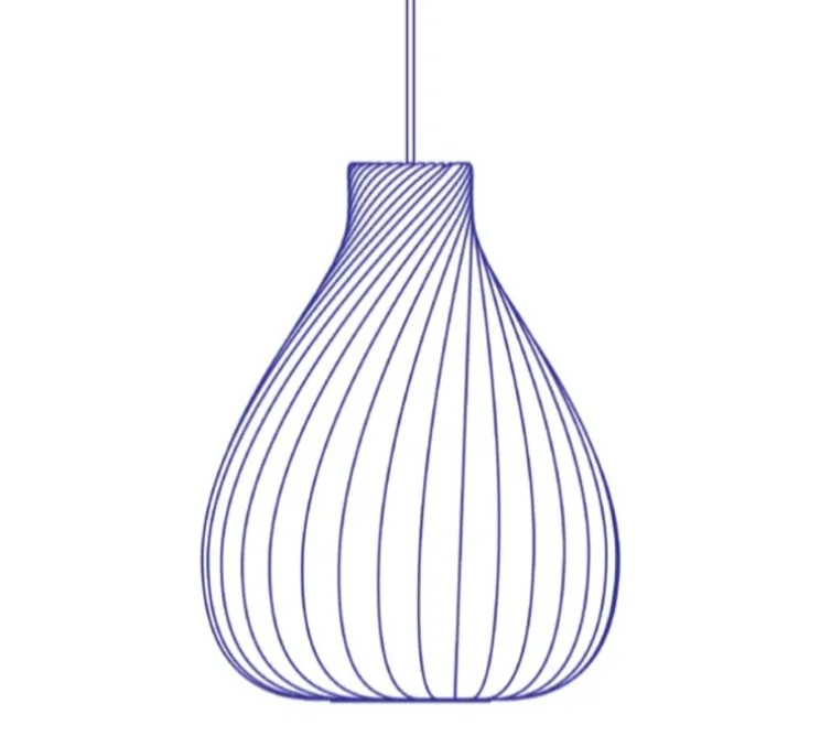 Suspension, TR42, bouleau naturel, Ø40cm, H55cm - Tom Rossau