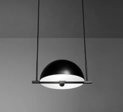 Suspension*Oblure Suspension, Trapeze, , L37cm, H16cm - noir et blanc