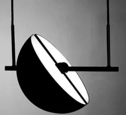 Suspension*Oblure Suspension, Trapeze, , L37cm, H16cm - noir et blanc