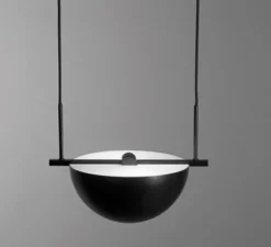 Suspension*Oblure Suspension, Trapeze, , L37cm, H16cm - noir et blanc