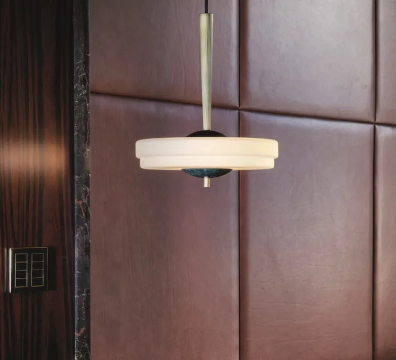 Suspension*Bert frank Suspension, Trave, , L30cm, H37cm - laiton, marbre guatemala