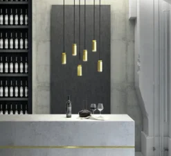 Suspension, Triana, or, Ø6cm, H15cm, LED, 3000k, 900lm - Carpyen