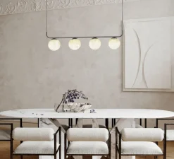 Suspension*Alma light suspension, Tribeca, , LED, 2700K, 270lm, Ø76cm, H25cm - noir