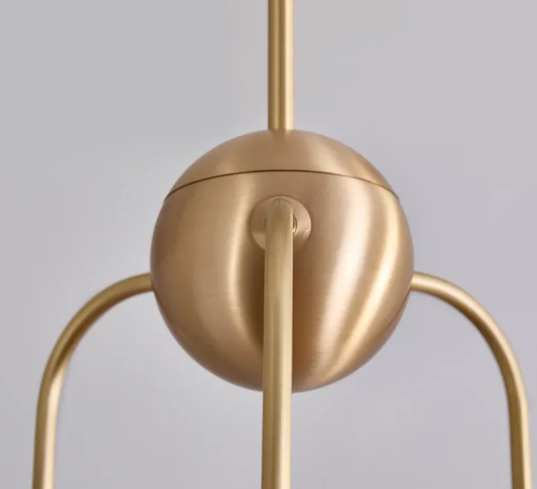 Suspension*Bert frank Suspension, Triple, Eos S, , Ø15,7cm, H70cm - Bert franck laiton brossé