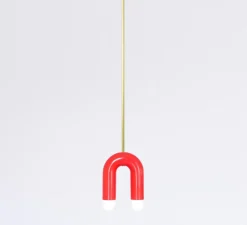 Suspension, TRN A1, rouge glossy, L16cm, H18cm - Pani Jurek