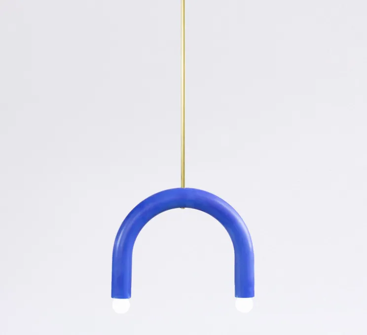 Suspension, TRN B1, bleu cobalt, L35cm, H27,5cm - Pani Jurek