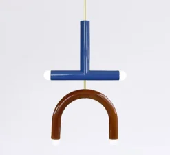 Suspension*Pani Jurek Suspension, TRN C2, , L35cm, H63cm - denim, marron