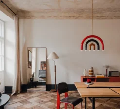 Suspension*Pani Jurek Suspension, TRN F1, , L58cm, H38cm - rouge, noir, ocre