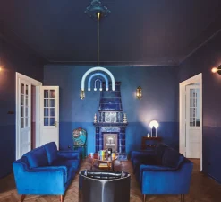 Suspension*Pani Jurek Suspension, TRN F1, , L58cm, H38cm - teintes de bleu