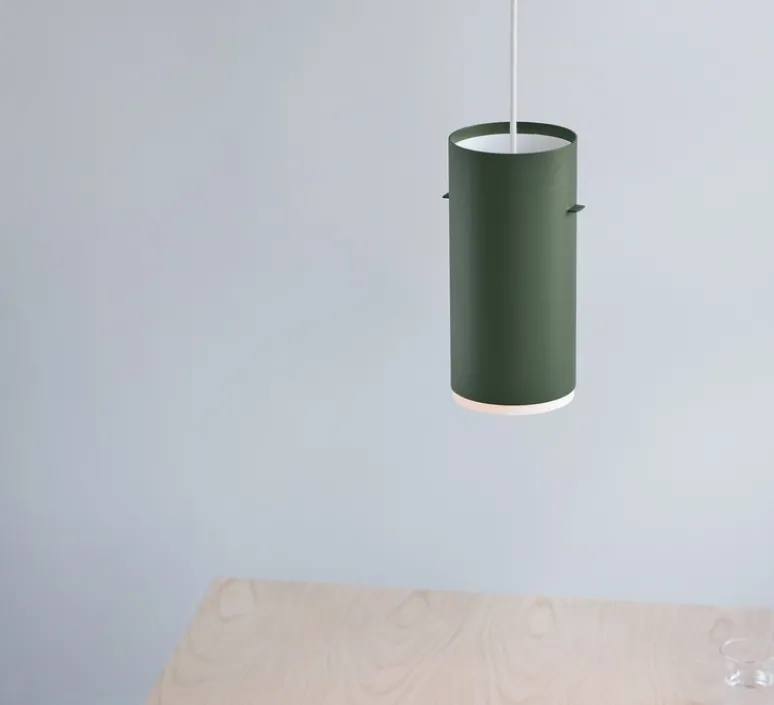 Suspension*Moebe Suspension, Tube, large, , Ø28cm, H14cm - vert sapin