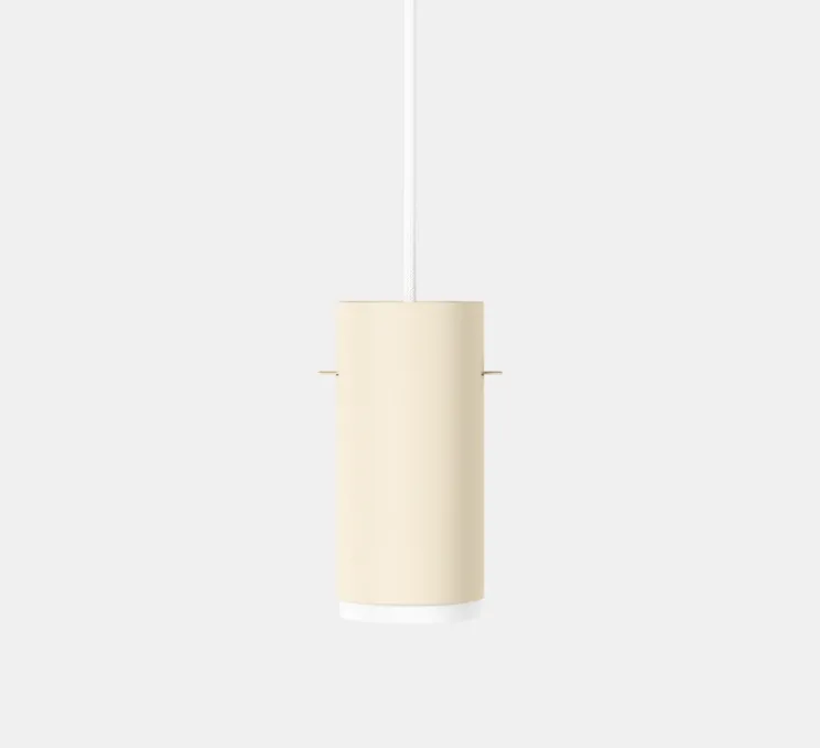 Suspension, Tube, petit, beige, Ø16cm, H8cm - Moebe