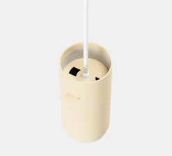 Suspension, Tube, petit, beige, Ø16cm, H8cm - Moebe