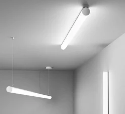 Suspension, TUBO 60, blanc, LED, dim, 3000K, 7110 lm, L237cm, H6cm - XAL