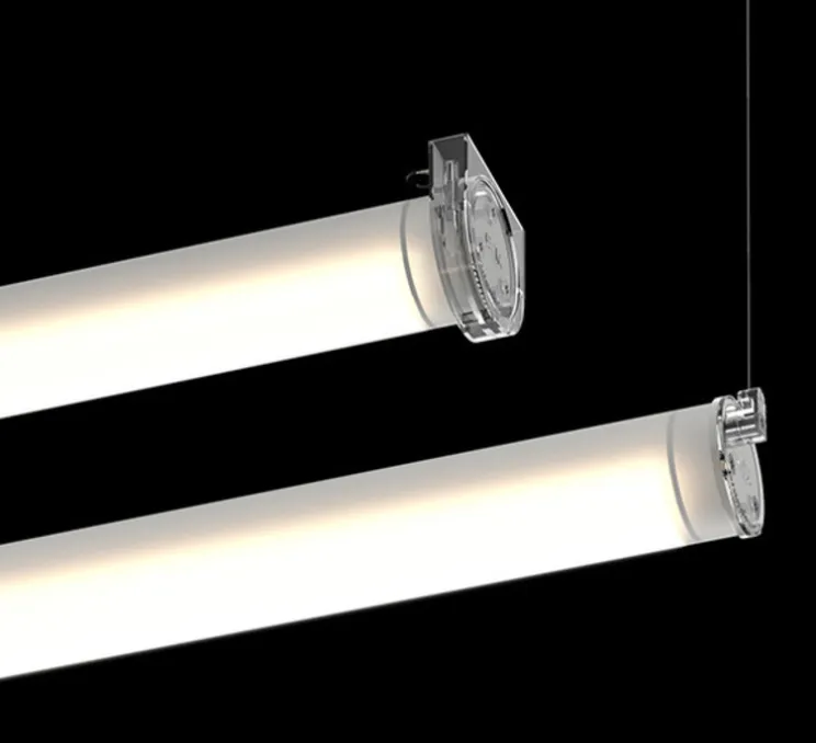 Suspension, Tubo Dali, givré, IP67,LED, 3000K, 3480lm, L175,2cm, H5cm - O/M Light