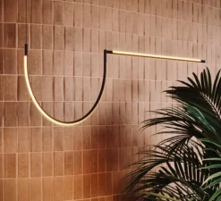 Suspension*LEDS C4 Suspension, Tubs longiligne avec arche, , LED, 2700K, 2050 lm, L160cm, H250cm - noir