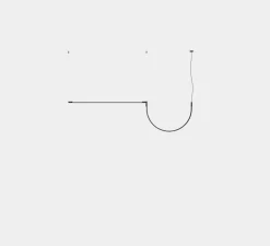 Suspension, Tubs Modular Lineal Single With Arch, noir, LED, dim, 3000K, 2307 lm, L130cm, H250cm - LEDS C4