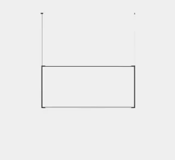 Suspension*LEDS C4 Suspension, Tubs Modular Rectangular Horizontal, , LED, dim, 3000K, 5260 lm, L161,9cm, H72,9cm - noir