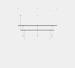 Suspension, Tubs Modular Track With 3 Lineal 900mm, noir, LED, dim, 3000K, 3381 lm, L150cm, Hcm - LEDS C4