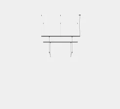 Suspension, Tubs Modular Track With 2 Lineal 600mm, noir, LED, dim, 3000K, 1504 lm, L90cm, H60cm - LEDS C4