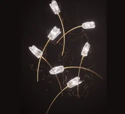 Suspension*Slamp Suspension, Tulip 7 Round, , L100cm, H330cm - prisma, laiton