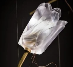 Suspension*Slamp Suspension, Tulip 7 Round, , L100cm, H330cm - prisma, laiton