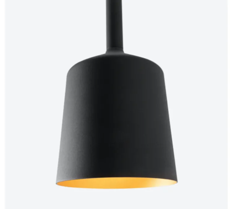 suspension, Tulip Bloom, noir et or, Ø14,8cm, H18cm - Modular Lighting