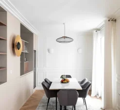 Suspension, Twice, opal, blanc, laiton, H70cm - House Doctor