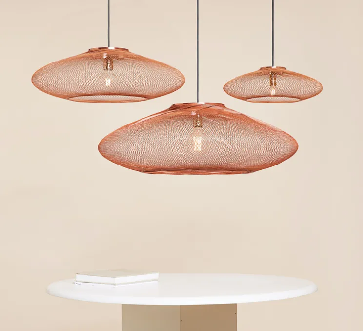 Suspension, UFO Full Large, cuivre, Ø80cm, H24cm - Atelier Robotiq