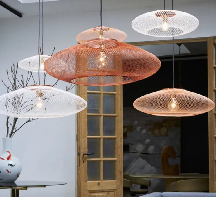 Suspension, UFO Full Large, cuivre, Ø80cm, H24cm - Atelier Robotiq