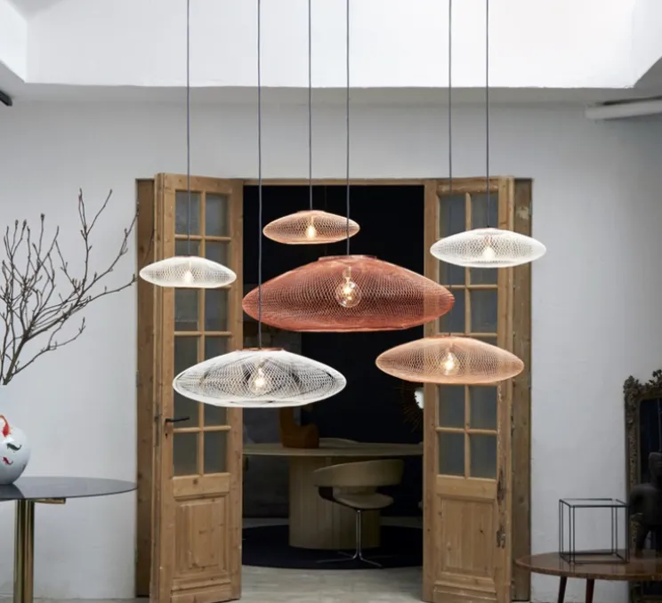 Suspension, UFO Full Large, cuivre, Ø80cm, H24cm - Atelier Robotiq