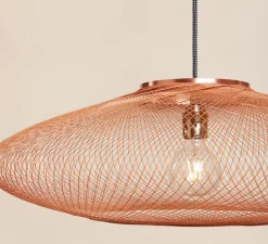 Suspension, UFO Full Large, cuivre, Ø80cm, H24cm - Atelier Robotiq