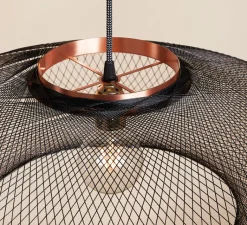 Suspension*Atelier Robotiq Suspension, UFO Full Large, , Ø80cm, H24cm - noir charbon