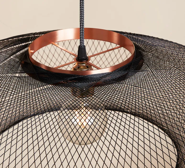 Suspension*Atelier Robotiq Suspension, UFO Full Large, , Ø80cm, H24cm - noir charbon