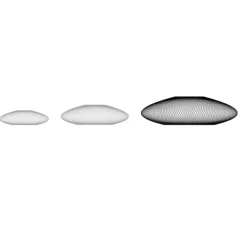 Suspension*Atelier Robotiq Suspension, UFO Full Large, , Ø80cm, H24cm - noir charbon