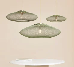 Suspension, UFO full, large, vert, Ø80cm, H24cm - Atelier Robotiq