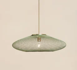 Suspension, UFO full, large, vert, Ø80cm, H24cm - Atelier Robotiq