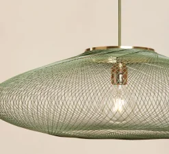 Suspension, UFO full, large, vert, Ø80cm, H24cm - Atelier Robotiq