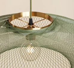 Suspension, UFO full, large, vert, Ø80cm, H24cm - Atelier Robotiq