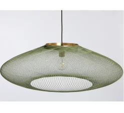 Suspension, UFO full, large, vert, Ø80cm, H24cm - Atelier Robotiq