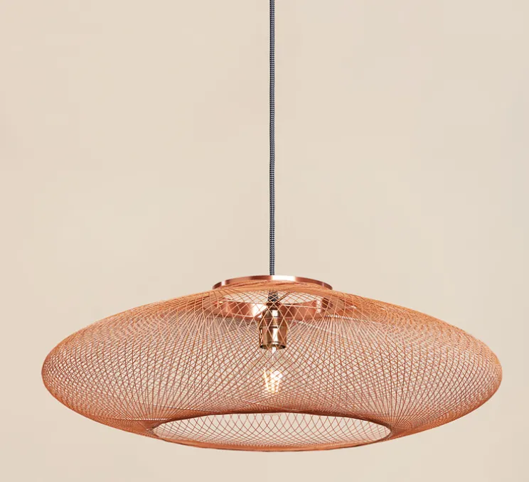 Suspension, UFO Full Medium, cuivre, Ø60cm, H18cm - Atelier Robotiq