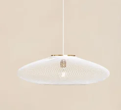 Suspension, UFO Full, Small, blanc, Ø40cm, H12cm - Atelier Robotiq