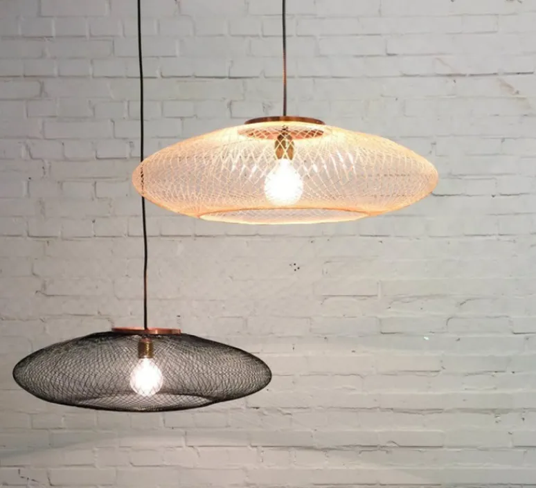 Suspension*Atelier Robotiq Suspension, UFO Full Small, , câble noir et blanc, Ø40cm, H12cm - noir charbon