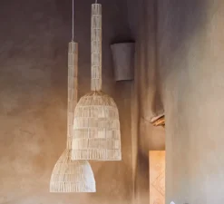 Suspension, Umut 3, naturel, Ø35cm, H118cm - Ay Illuminate