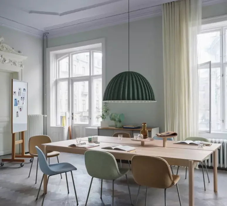 Suspension*Muuto Suspension, Under the bell, ⌀82cm, , H46cm - vert foncé